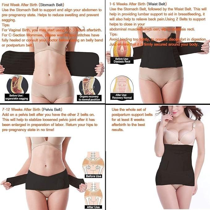 3-in-1 Maternity and Post Pregnancy Belt – Complete Postpartum Recovery Support