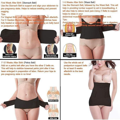 3-in-1 Maternity and Post Pregnancy Belt – Complete Postpartum Recovery Support