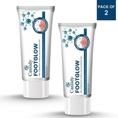 CASSIDY FootGlow Remove Gel – Smooth, Heal & Brighten Your Feet (75g x Pack of 2)