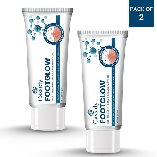 CASSIDY FootGlow Remove Gel – Smooth, Heal & Brighten Your Feet (75g x Pack of 2)